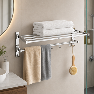 24" DOUBLE FOLDING TOWEL RACK HEAVY