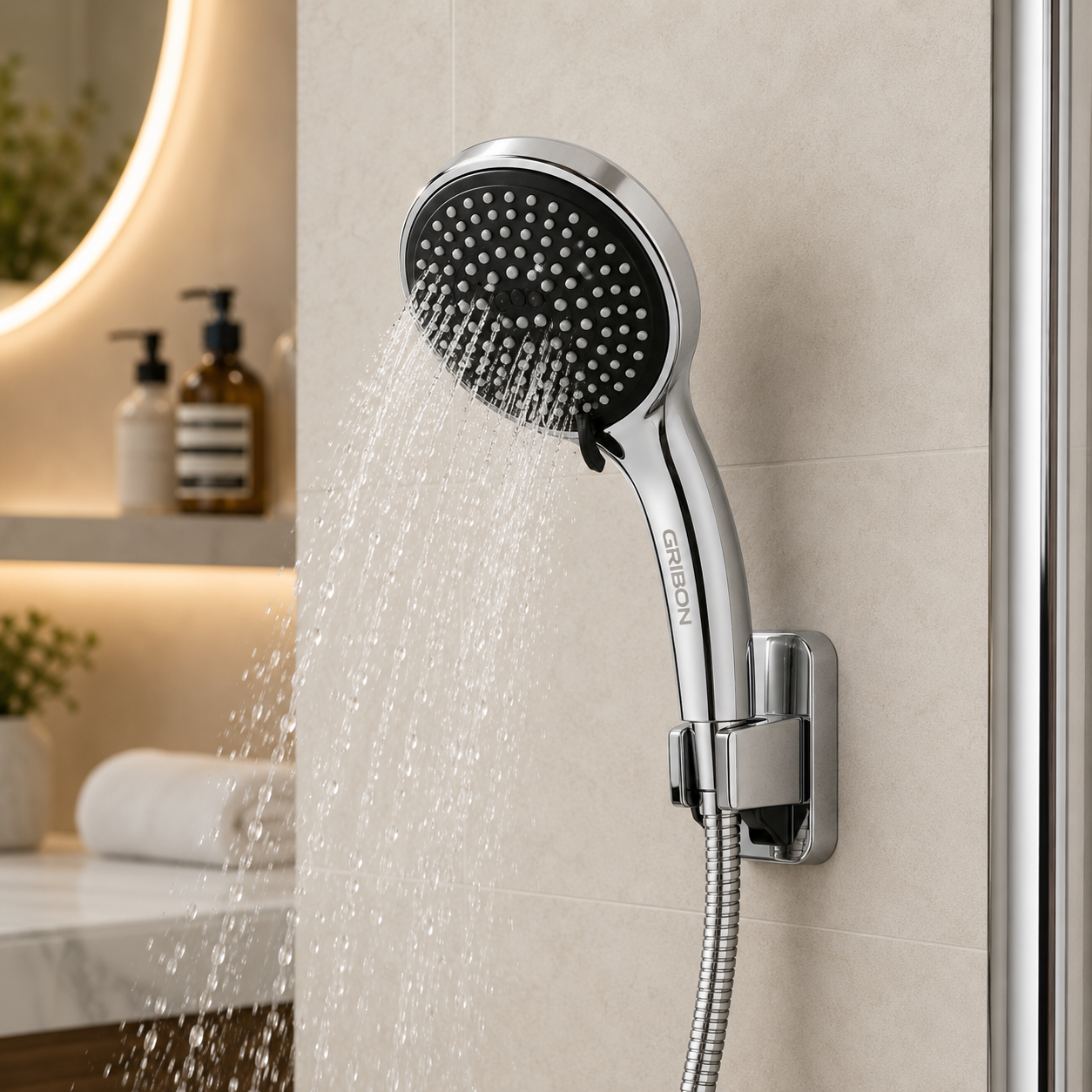 APEX HAND SHOWER WITH 1.5MTR SHOWER TUBE