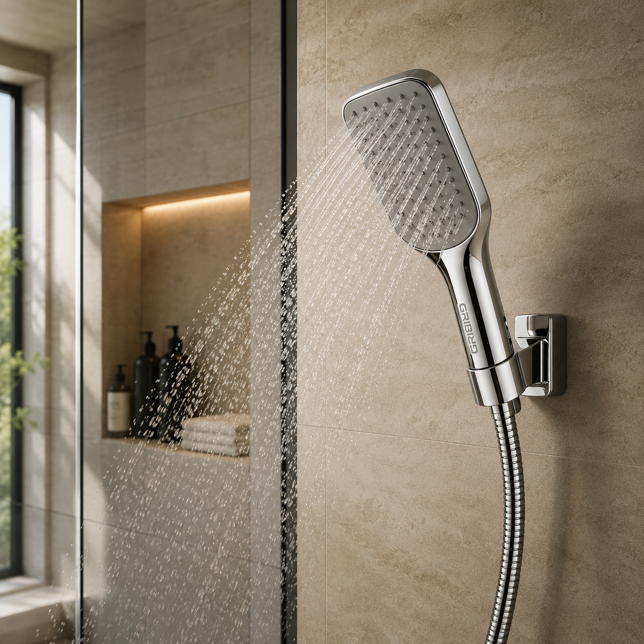 COMBI HAND SHOWER WITH 1.5MTR SHOWER TUBE