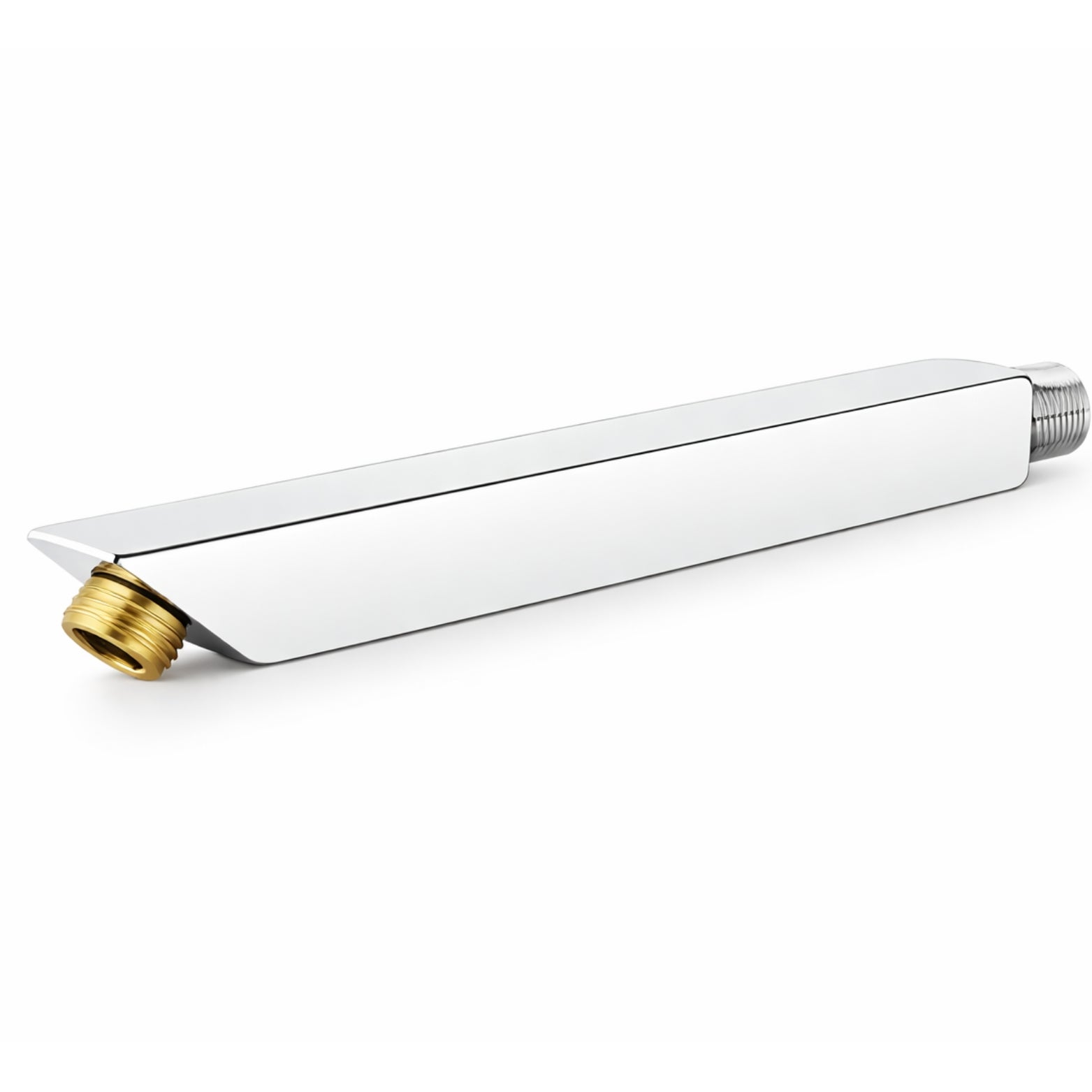 SQUARE SHOWER ARM WITH BRASS NUT