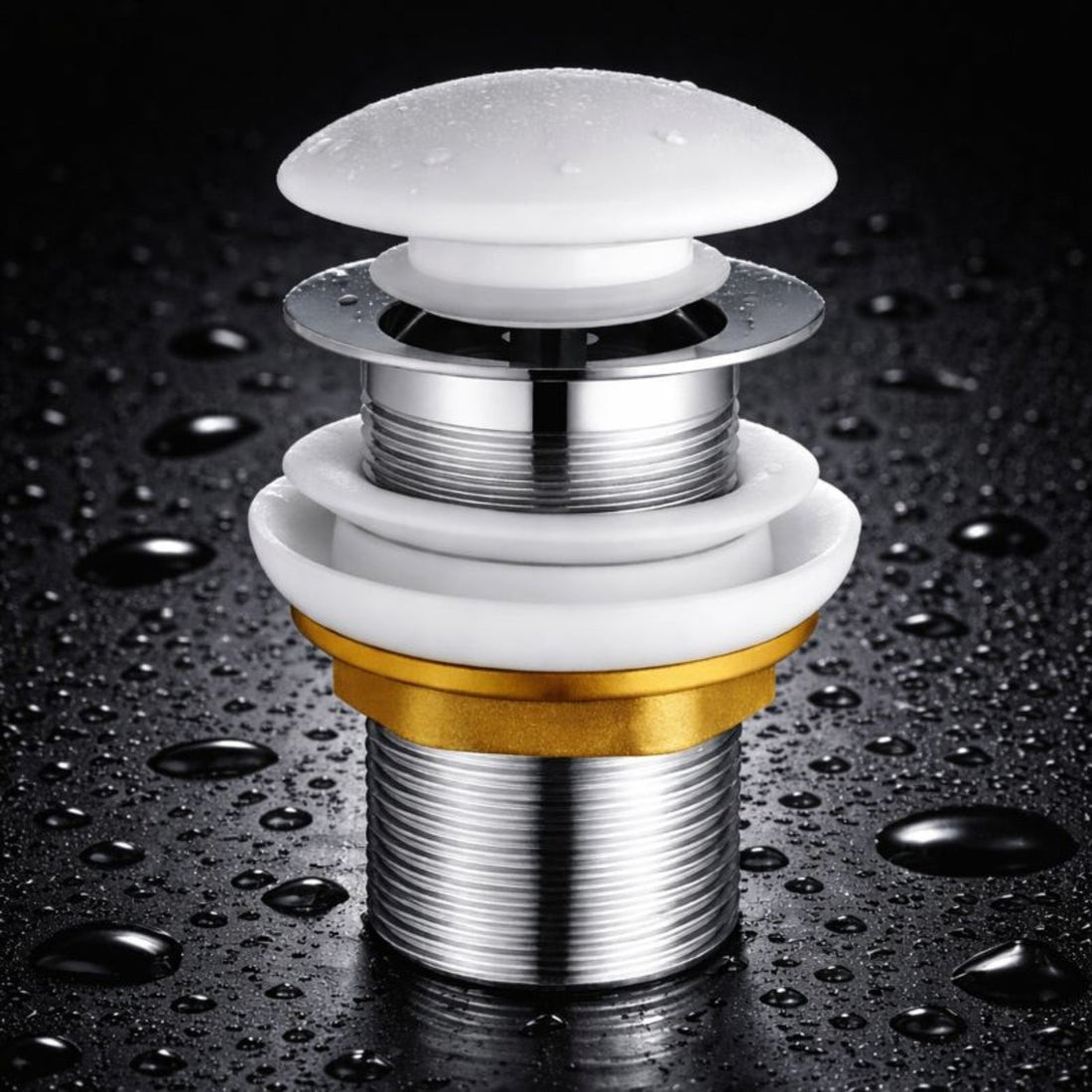 5" POP UP WASTE COUPLING CERAMIC