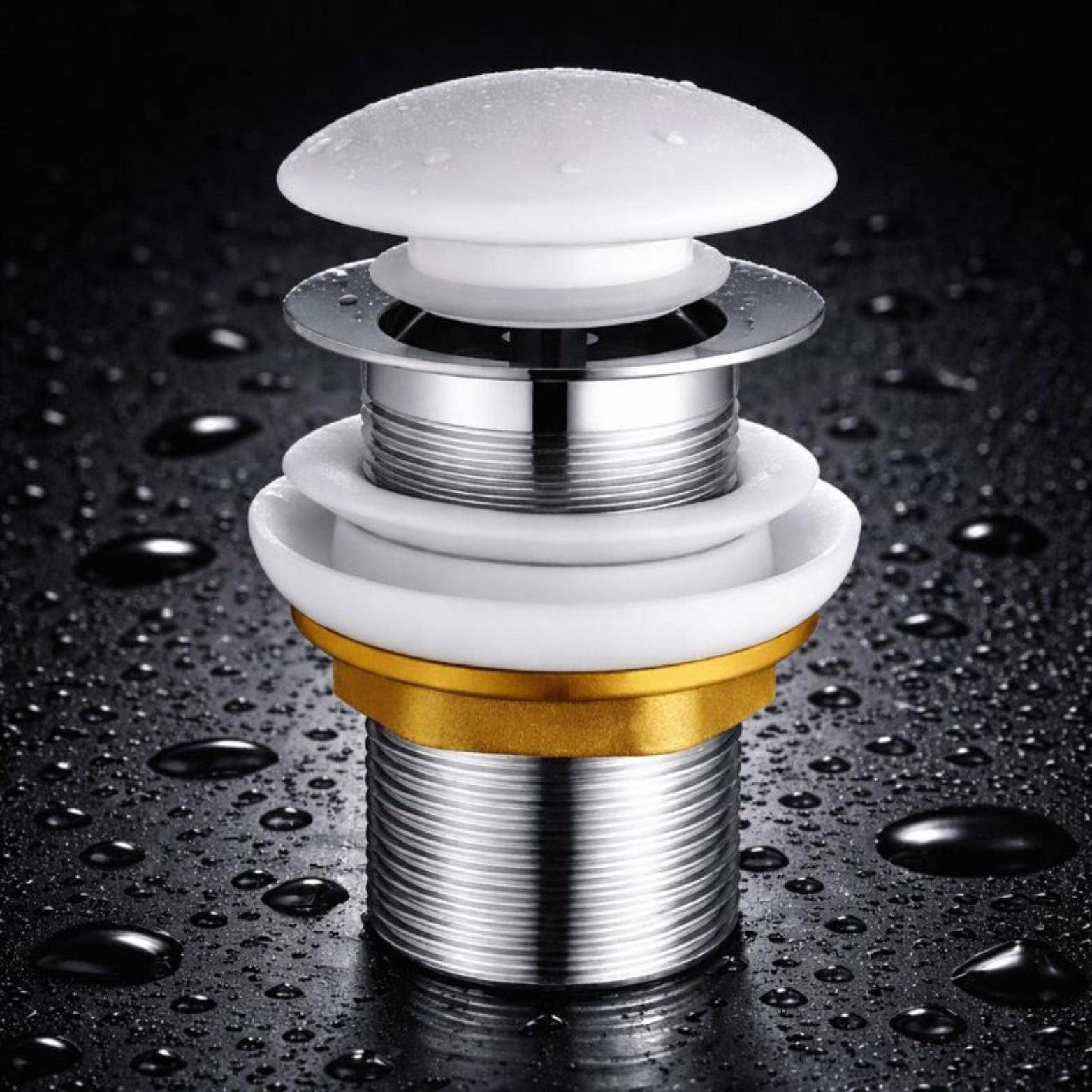 5" POP UP WASTE COUPLING CERAMIC