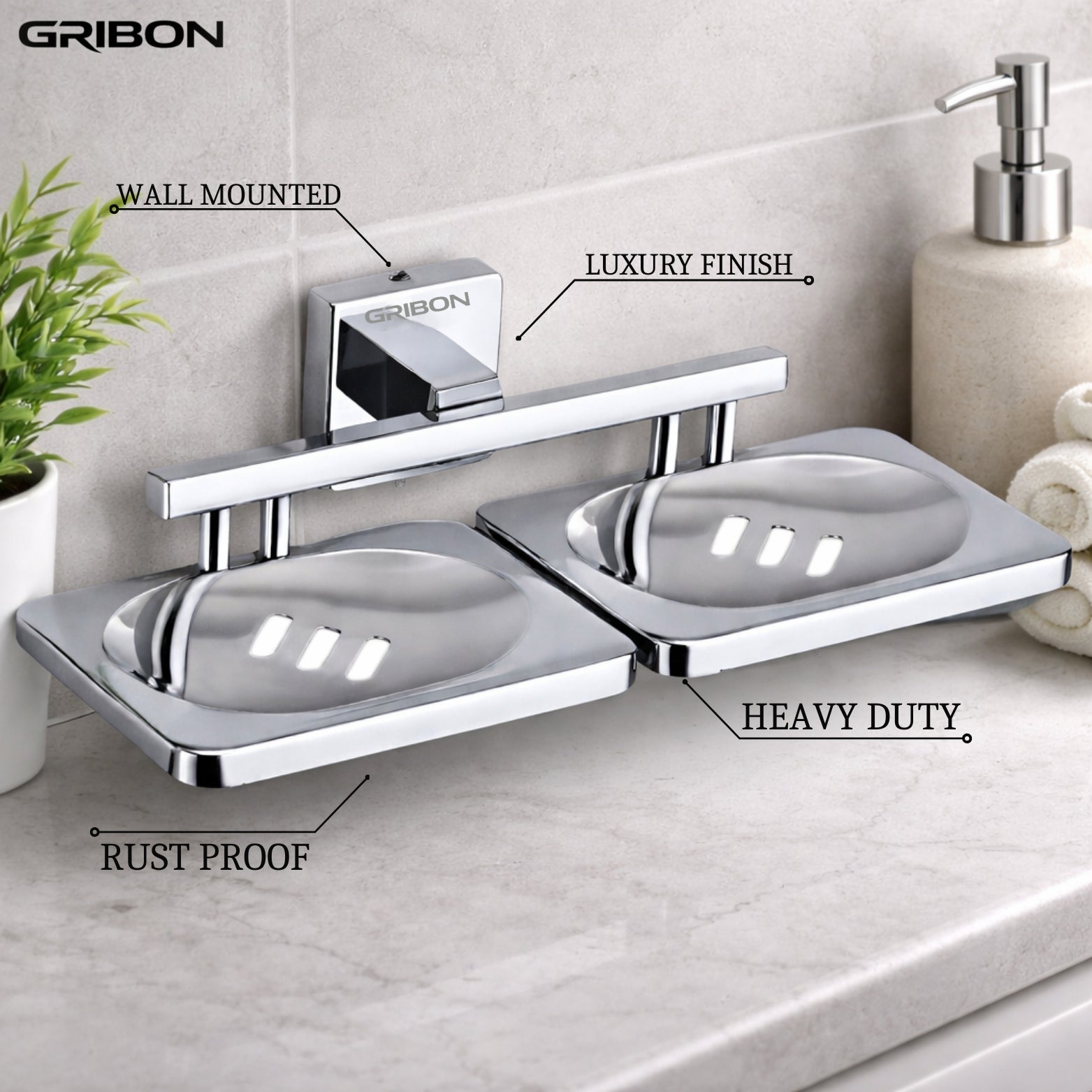 METRIX DOUBLE SOAP DISH