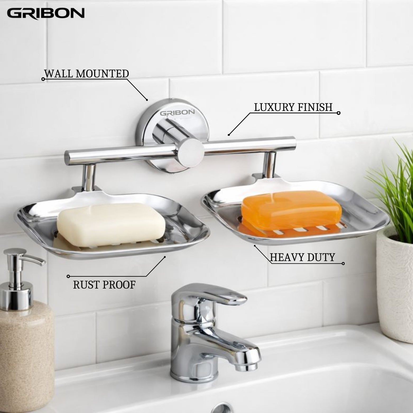NEXA DOUBLE SOAP DISH