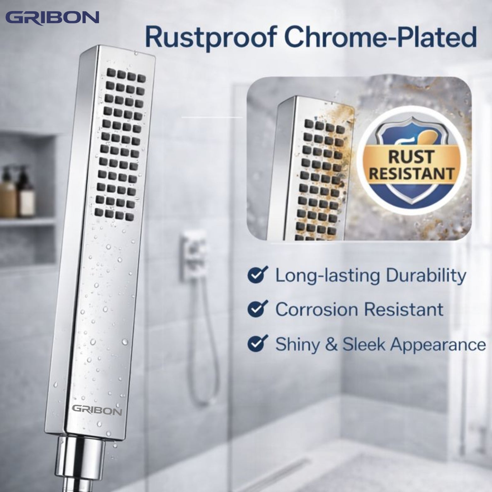 ASPIRE HAND SHOWER WITH 1.5MTR SHOWER TUBE