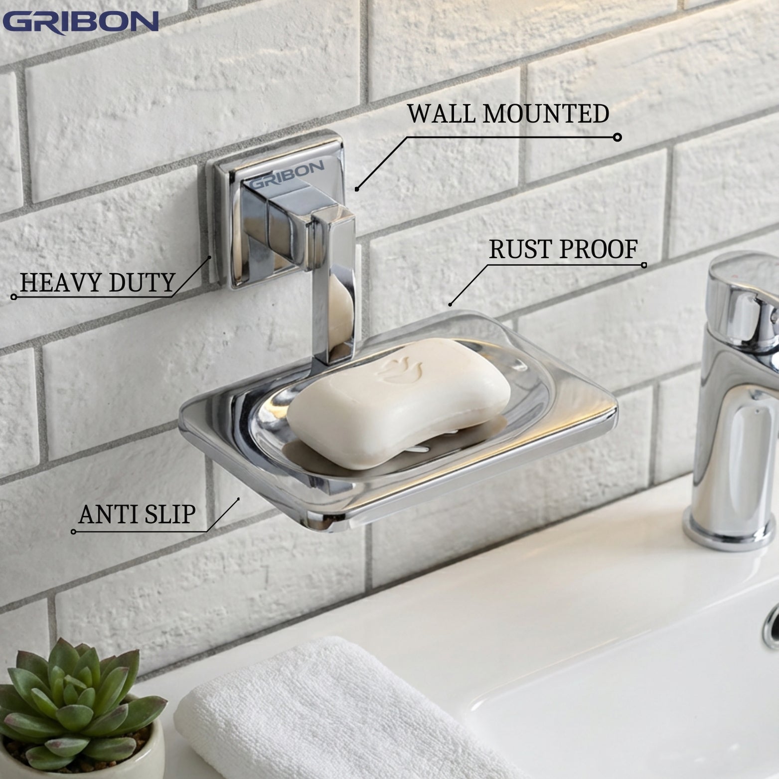 METRIX SS304 SINGLE SOAP DISH