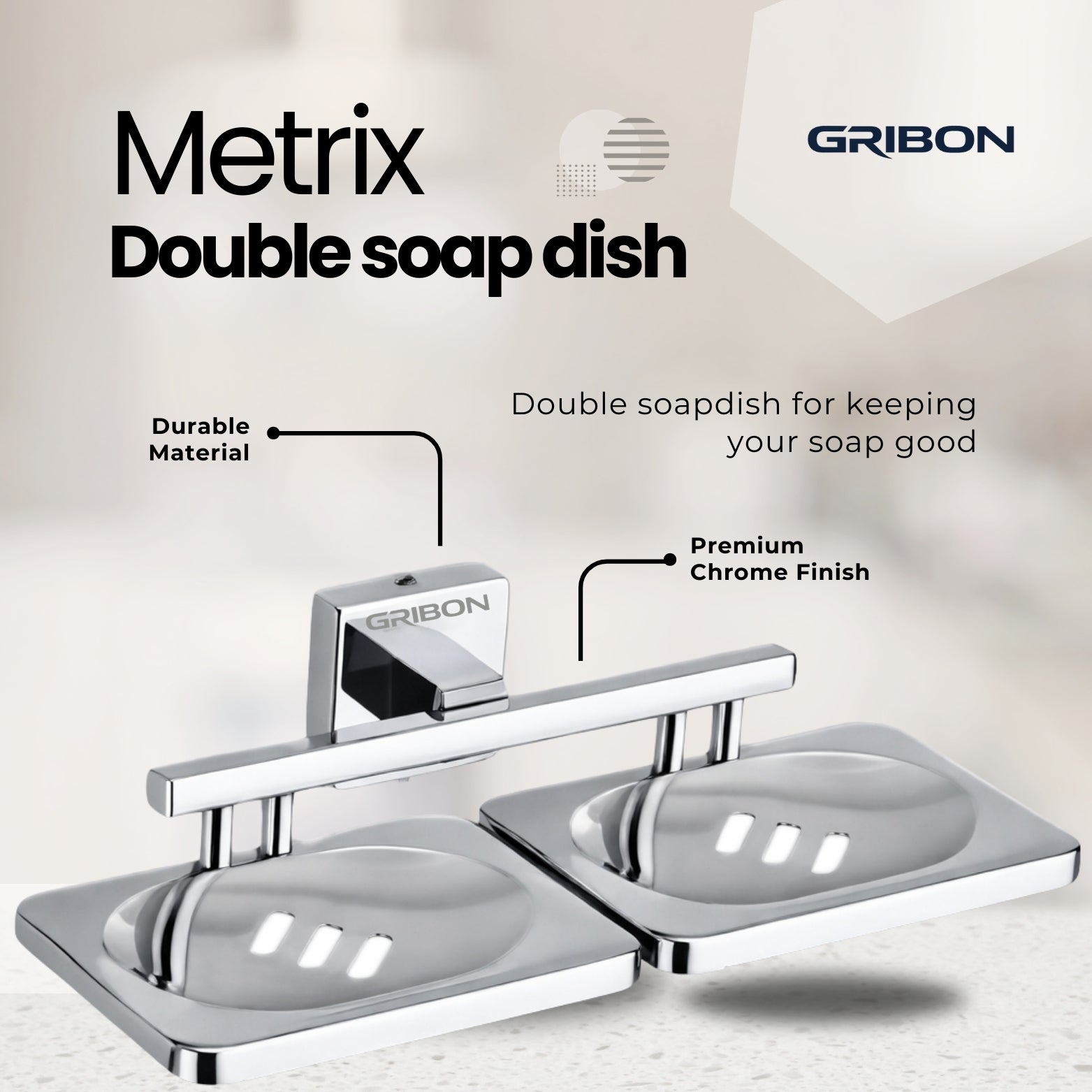 METRIX DOUBLE SOAP DISH