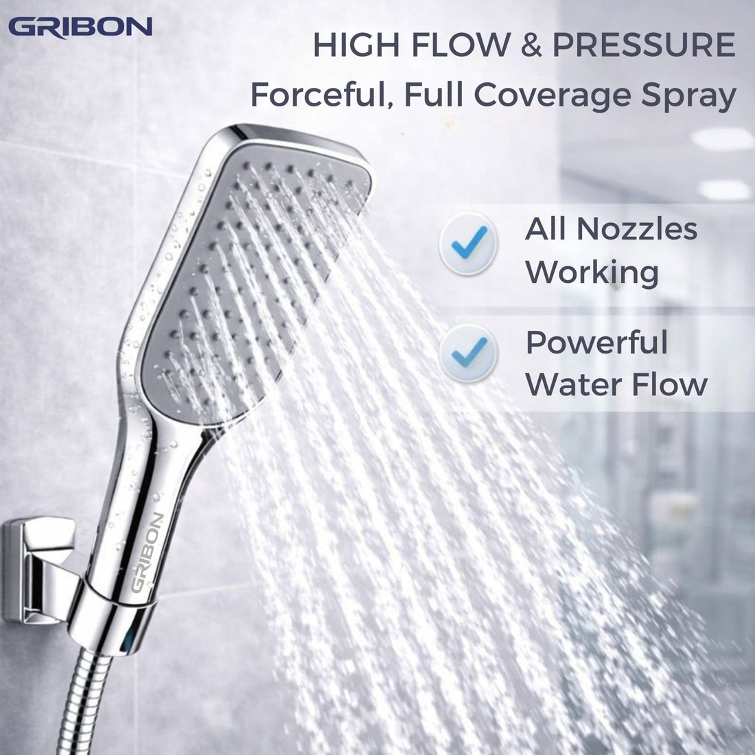 COMBI HAND SHOWER WITH 1.5MTR SHOWER TUBE