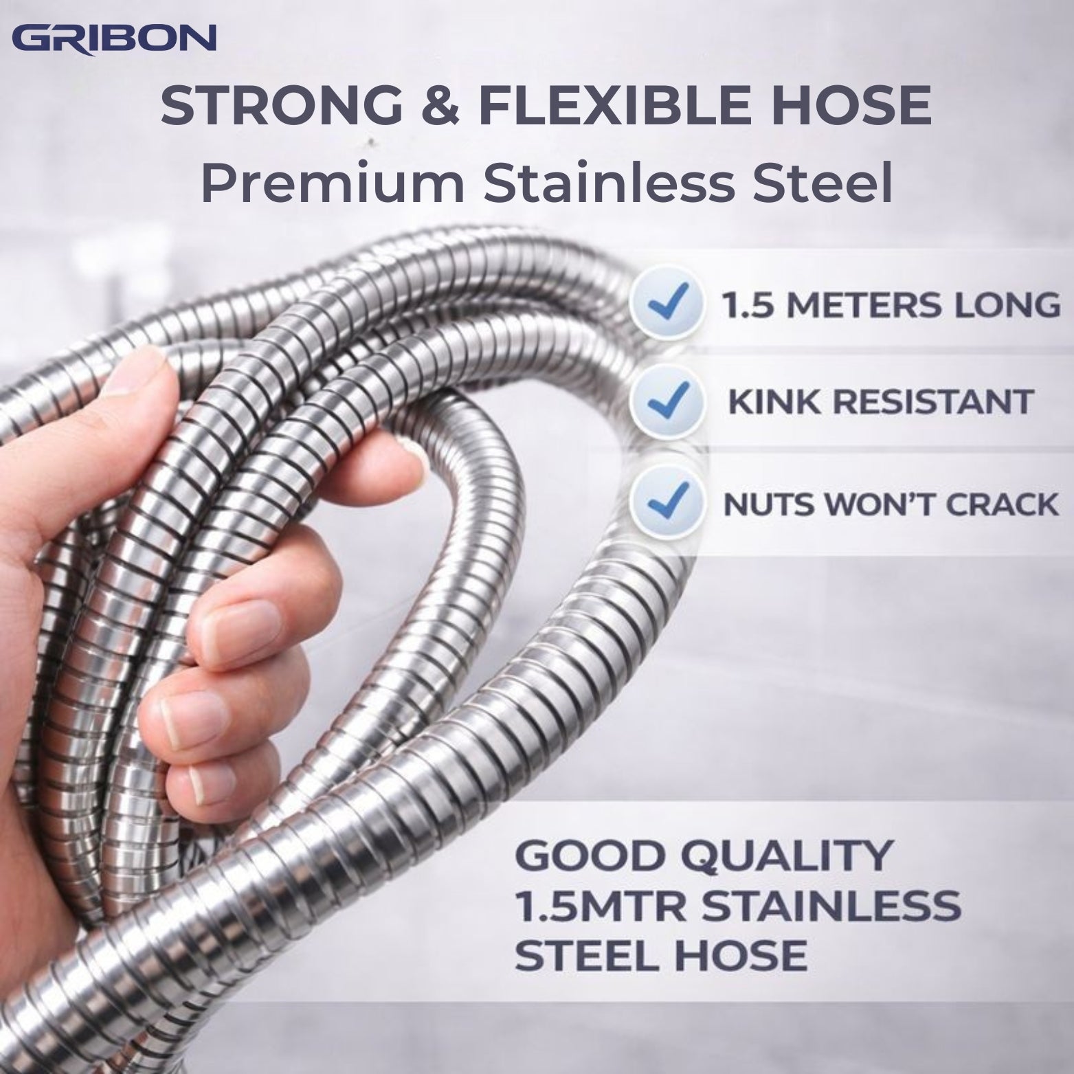ASPIRE HAND SHOWER WITH 1.5MTR SHOWER TUBE