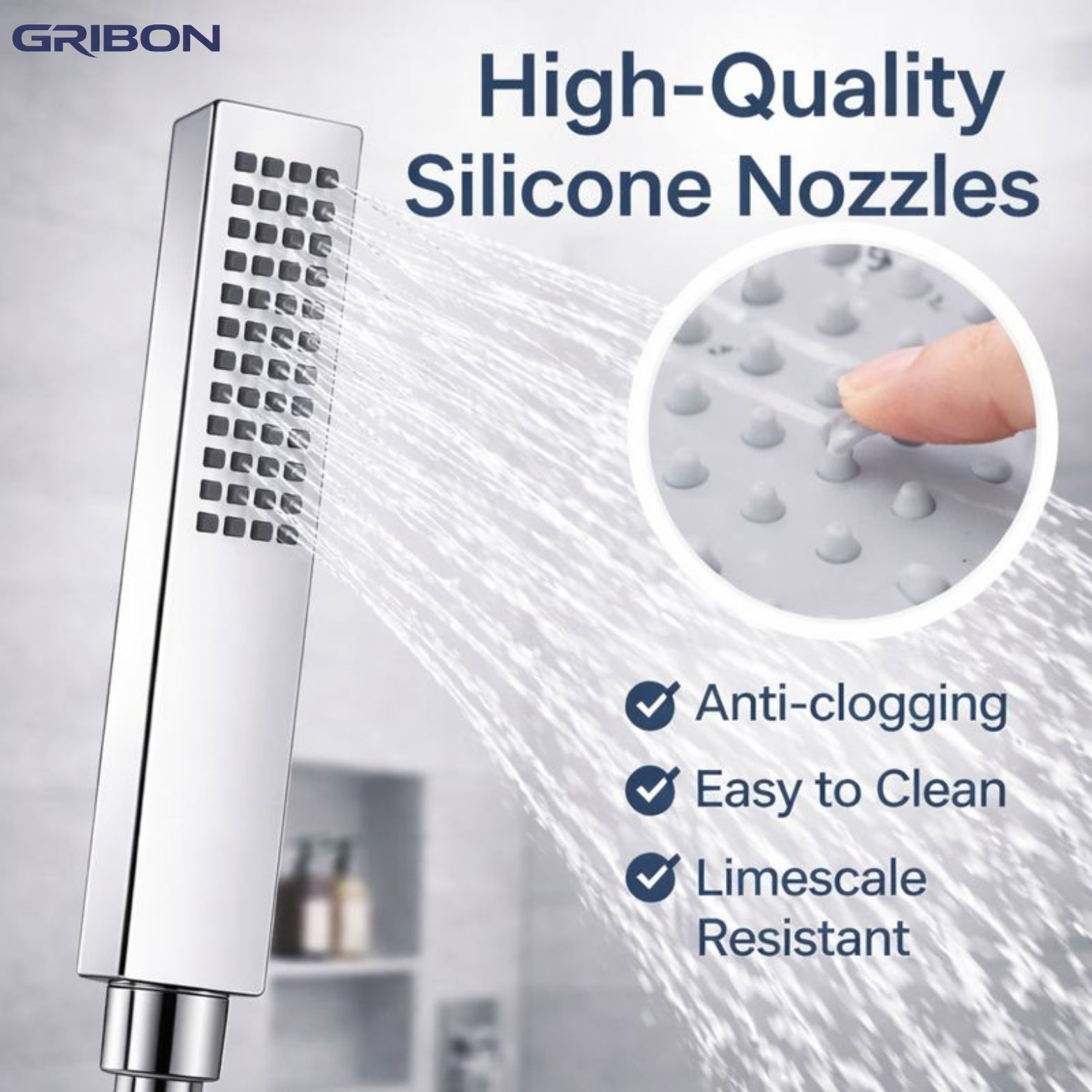 ASPIRE HAND SHOWER WITH 1.5MTR SHOWER TUBE