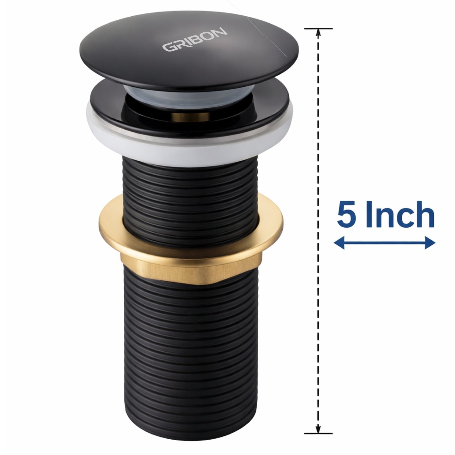 5" POP UP WASTE COUPLING ROSE GOLD