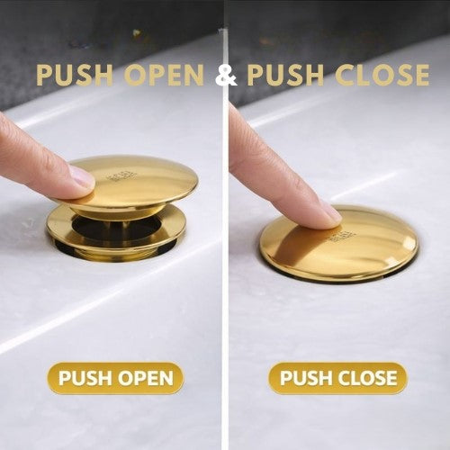 5" POP UP WASTE COUPLING GOLD