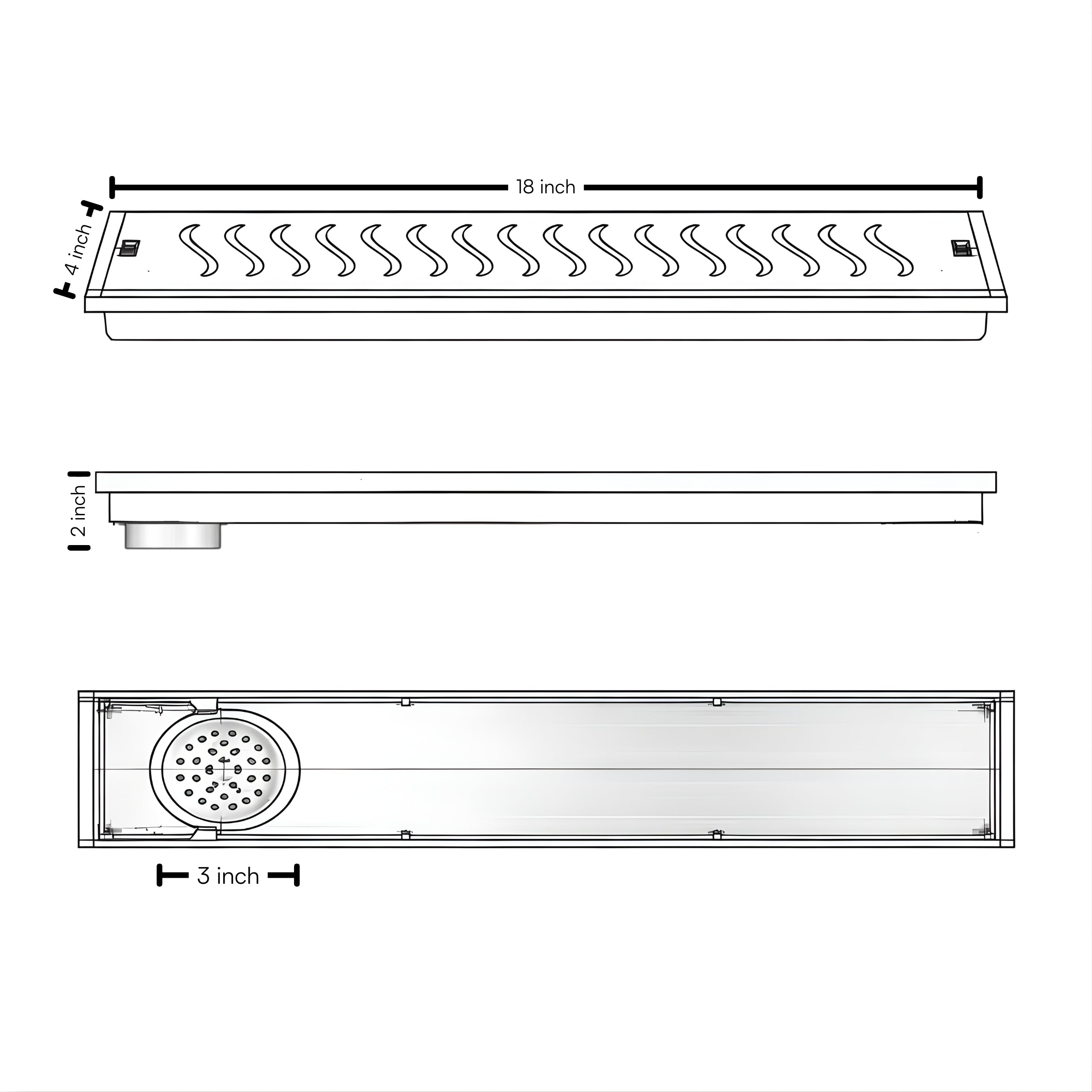 WAVY CHANNEL DRAINER