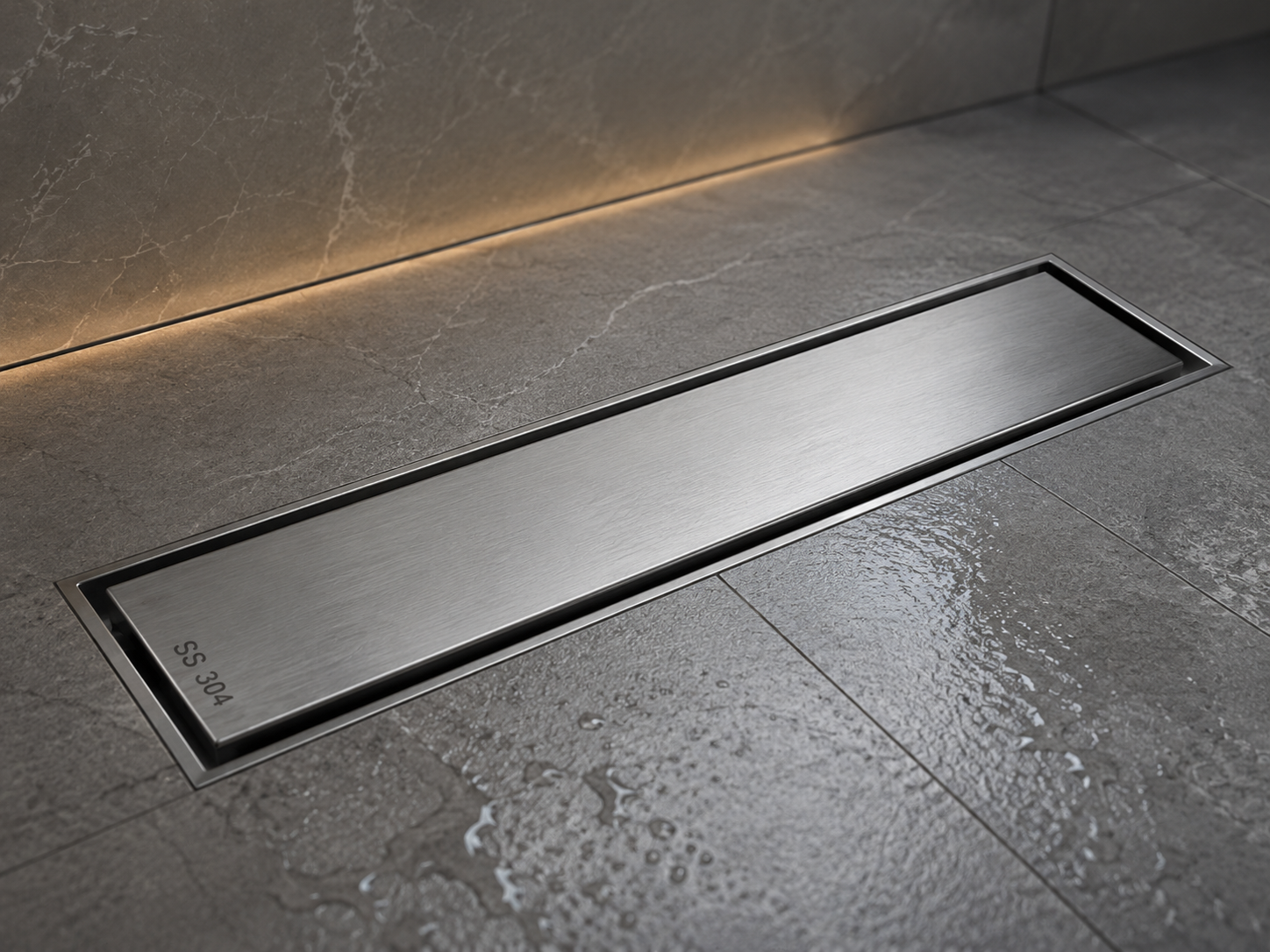 TILE INSERT CHANNEL DRAINER