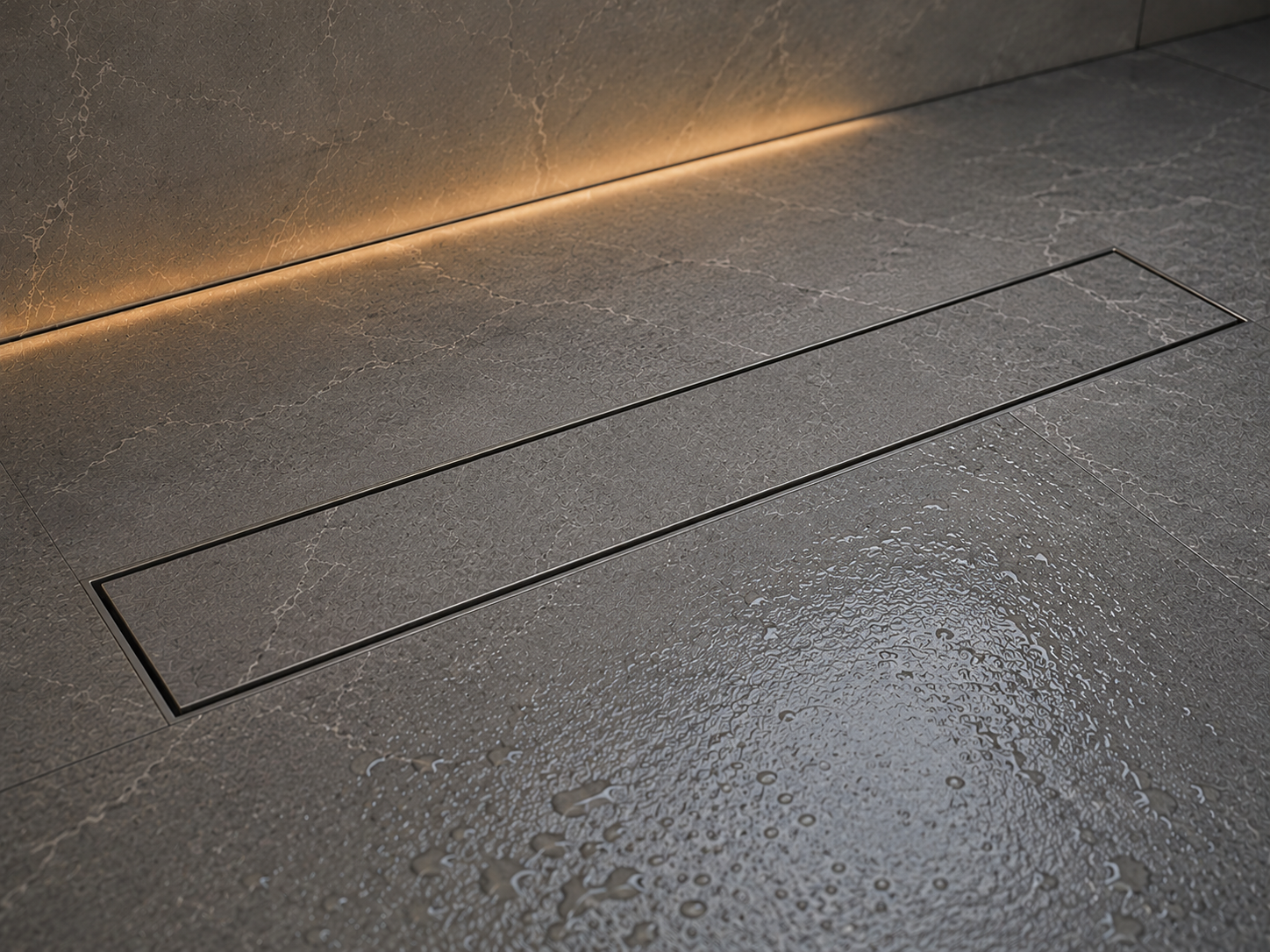 TILE INSERT CHANNEL DRAINER